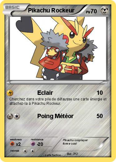 Pokemon Pikachu Rockeur