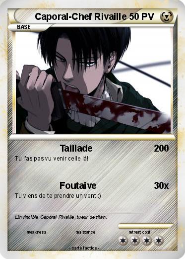 Pokemon Caporal-Chef Rivaille