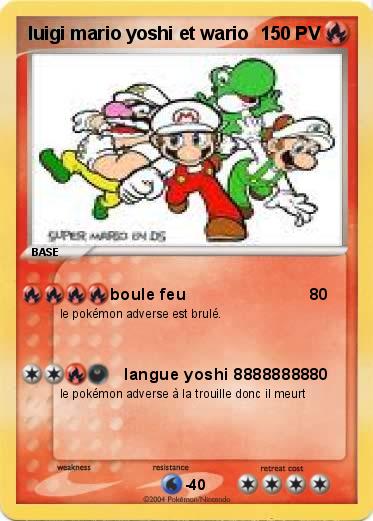 Pokemon luigi mario yoshi et wario