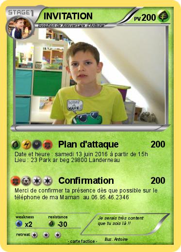 Pokemon INVITATION