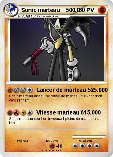 Pokemon Sonic marteau    500.0