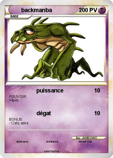 Pokemon backmanba