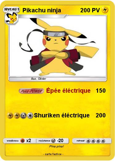 Pokemon Pikachu ninja