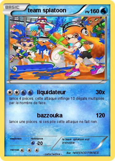 Pokemon team splatoon