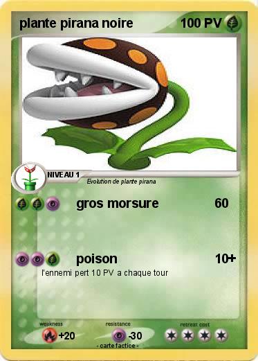 Pokemon plante pirana noire