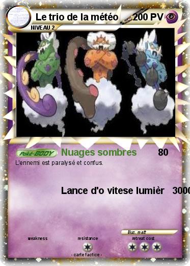 Pokemon Le trio de la météo
