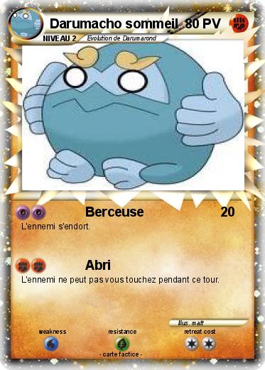 Pokemon Darumacho sommeil