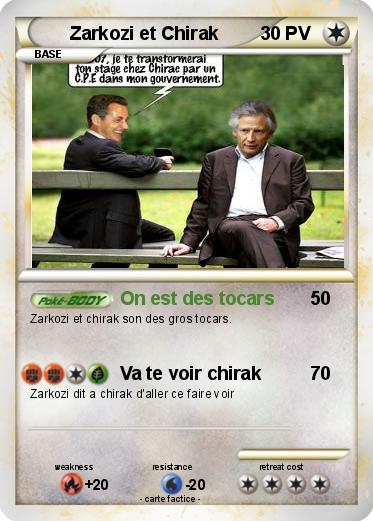 Pokemon Zarkozi et Chirak