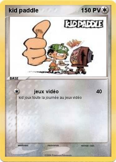 Pokemon kid paddle