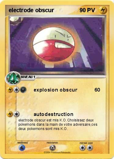 Pokemon electrode obscur