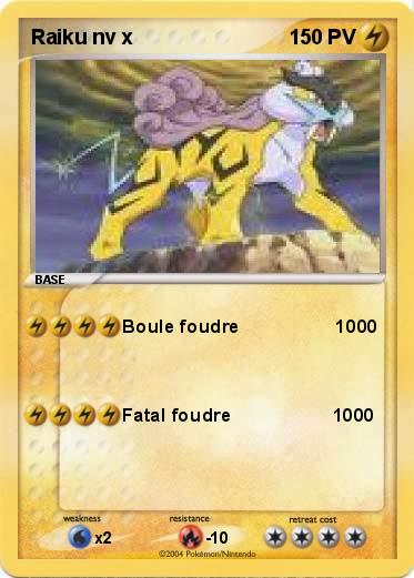 Pokemon Raiku nv x
