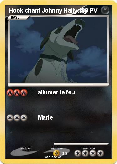 Pokemon Hook chant Johnny Hallyday