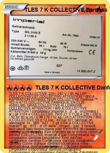 Pokemon TLES 7 K COLLECTIVE Danfoss ™