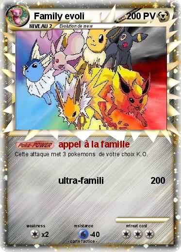 Pokemon Family evoli
