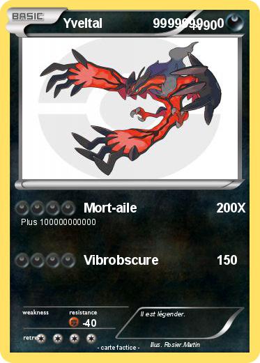 Pokemon Yveltal              9999999    0