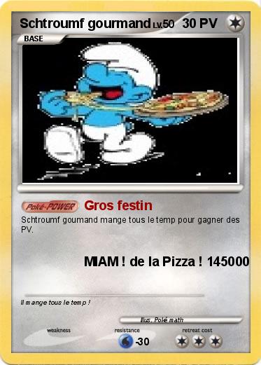 Pokemon Schtroumf gourmand