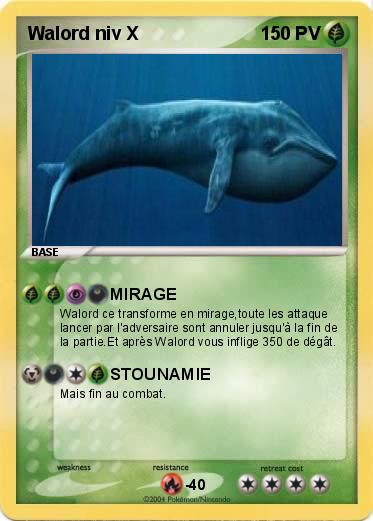 Pokemon Walord niv X 