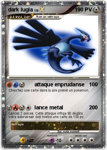 Pokemon dark lugia
