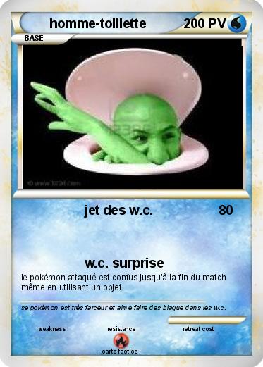 Pokemon homme-toillette