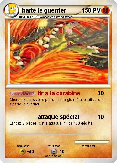 Pokemon barte le guerrier
