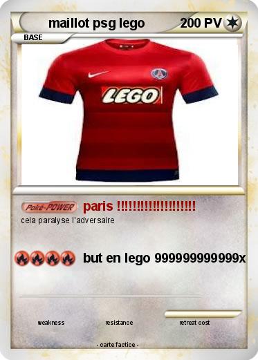 Pokemon maillot psg lego