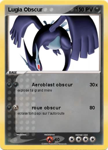 Pokemon Lugia Obscur