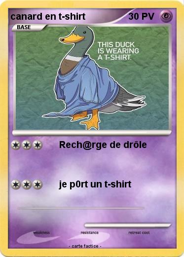 Pokemon canard en t-shirt