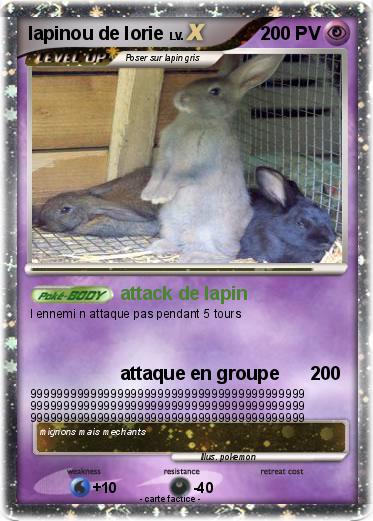 Pokemon lapinou de lorie