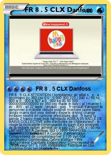Pokemon FR 8 . 5 CLX Danfoss