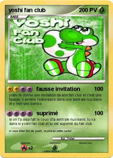 Pokemon yoshi fan club
