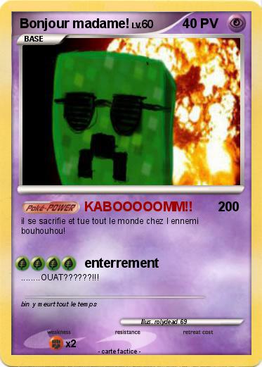 Pokemon Bonjour madame!