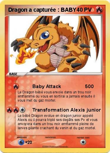 Pokemon Dragon a capturée : BABY