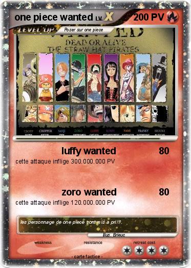 Pokemon one piece wanted