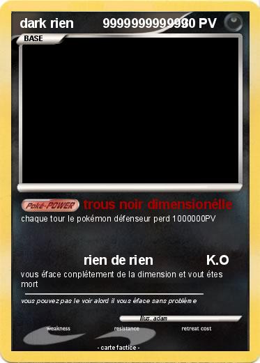 Pokemon dark rien        999999999999