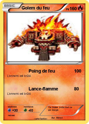 Pokemon Golem du feu