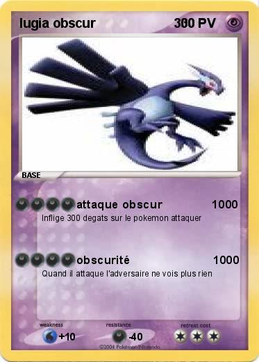 Pokemon lugia obscur                      300             