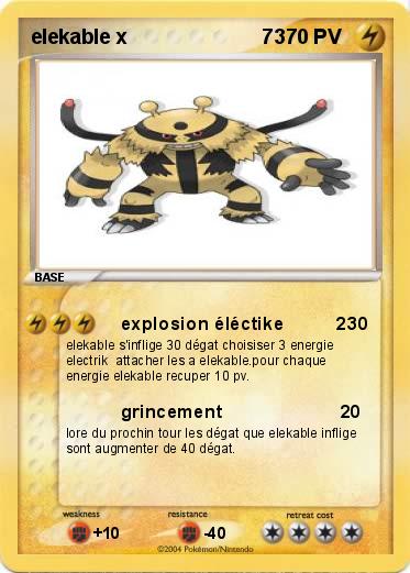 Pokemon elekable x                        73