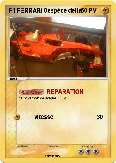 Pokemon F1,FERRARI 0espèce delta