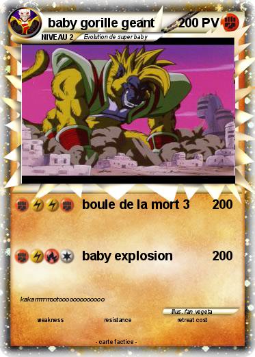 Pokemon baby gorille geant