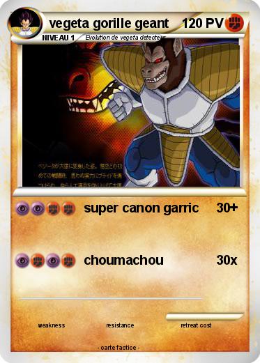 Pokemon vegeta gorille geant