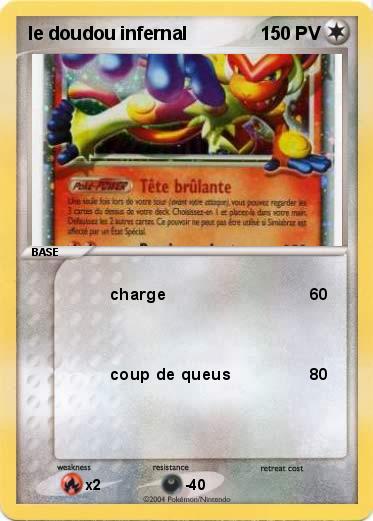 Pokemon le doudou infernal 