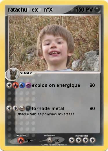 Pokemon ratachu   ex    n°X