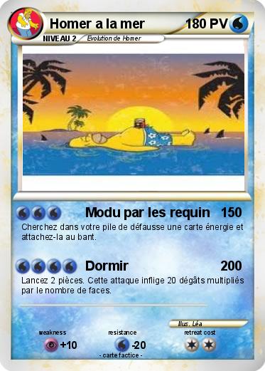 Pokemon Homer a la mer
