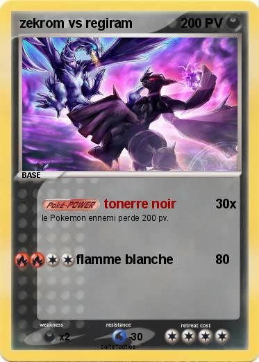 Pokemon zekrom vs regiram