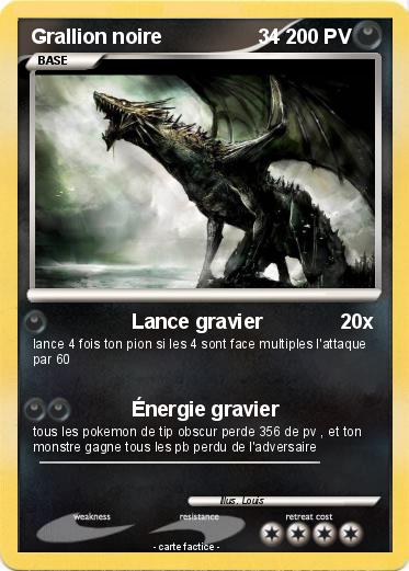Pokemon Grallion noire                 34