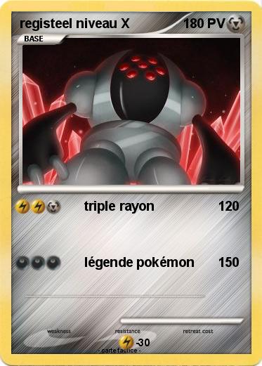 Pokemon registeel niveau X