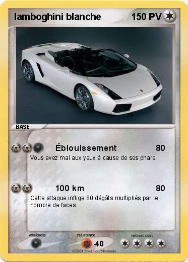 Pokemon lamboghini blanche       