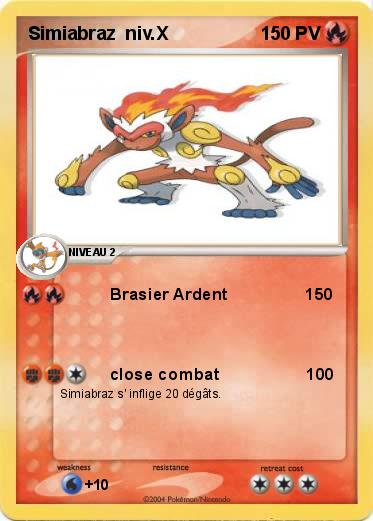 Pokemon Simiabraz  niv.X