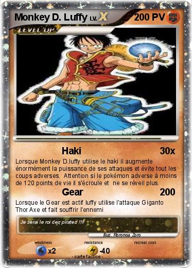 Pokemon Monkey D. Luffy