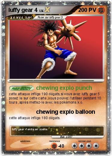 Pokemon luffy gear 4